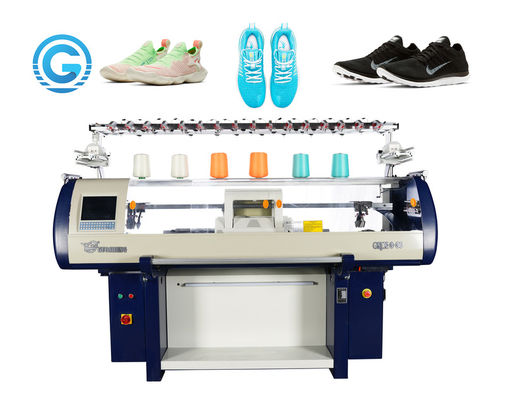 quality  jacquard upper vamp shoes knitting machine weaving factory