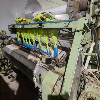 Factory 1997 year used 240cm towel rapier weaving loom ready for jacquard head with green and white electric box